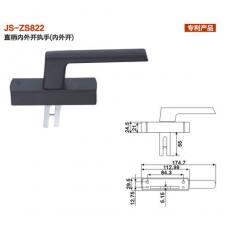 JS-ZS822直柄內外開執(zhí)手（內外開） 門窗五金 門窗配件