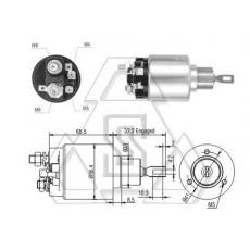 起動(dòng)機(jī)電磁開(kāi)關(guān)0-331-303-035 ZF 874