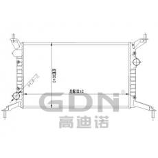 GDN.6.FT.048M-23 菲亞特鋁質散熱器