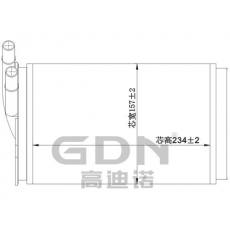 GDN.7.AD.002H-40 奧迪 暖風(fēng)機(jī)水箱