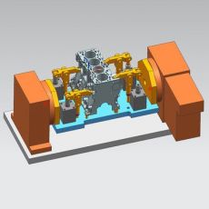 發動機缸體液壓夾具 發動機缸體夾具 工裝自動化夾具