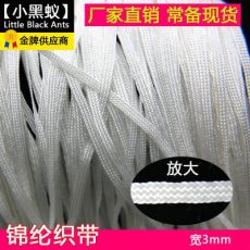 錦綸扁織帶/鞋用/電腦盤花織帶/掛件編織帶 3mm