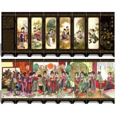 漆器仿古小屏風(fēng) 045 貴妃夜宴圖 中國(guó)特色 外事商務(wù)禮品