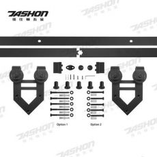 美式谷倉門軌道吊軌滑輪五金移門室內(nèi)門廚房門軌道滑軌